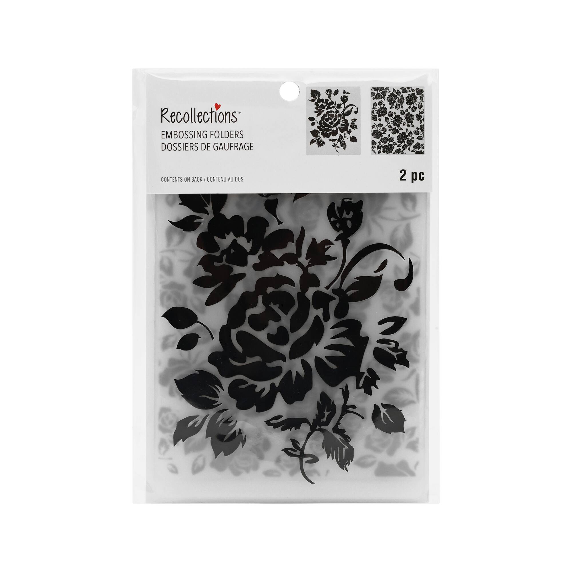 12 Pack: Rose Embossing Folders Set by Recollections™